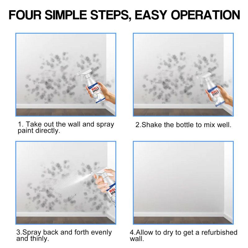 Spray Paint for Indoor Use Cover Spray Paint Harmless White Paint No Color Difference Safe Home Improvement No Trace Convenient