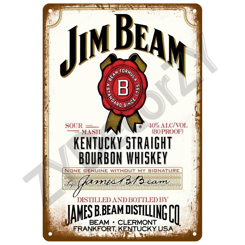 Beer Tin Sign Retro Wall Plaque Art Club Pub Bar Poster Home Decor Metal Sign Wall Decorations Vintage Cafe Mural Plate Brand