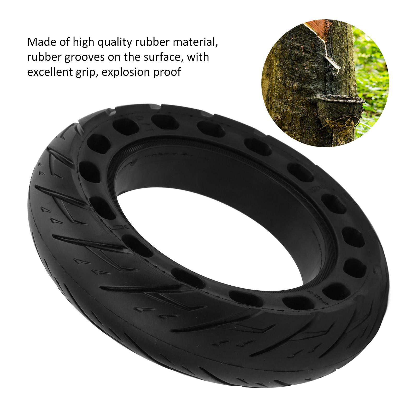 Electric Scooter Solid Tires 10x2. 50 Replacement Non Pneumatic Tire Elastic Blast Proof for 10in Electric Scooter
