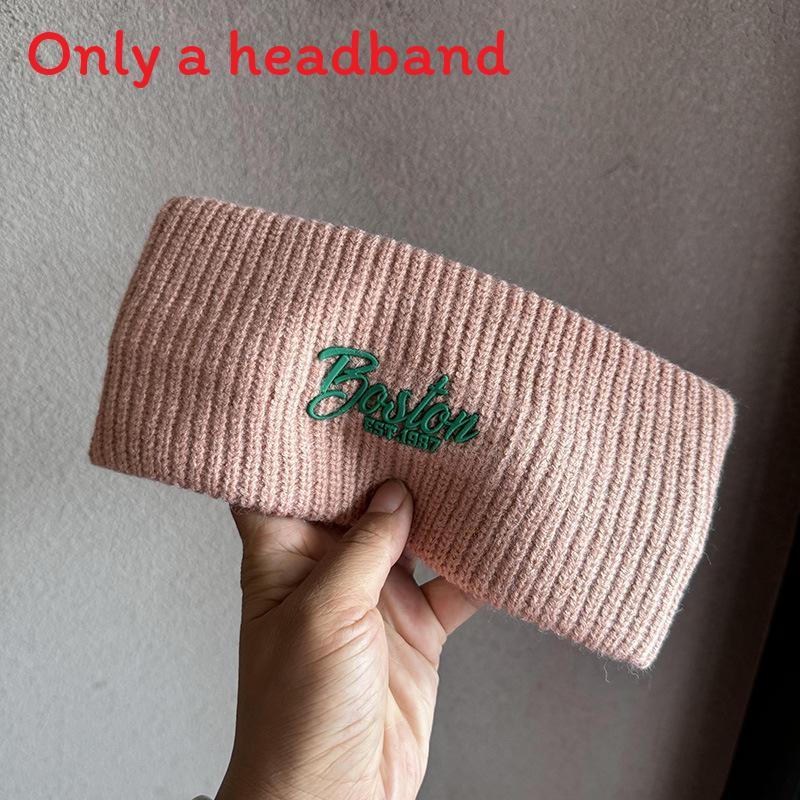 Korea Fashion Letter Headband For Women And Men With Knitted Material Fall Winter Accessory