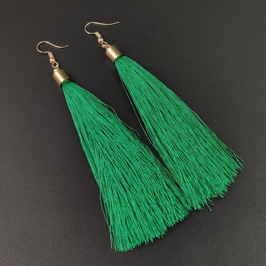 Vintage Red Tassel Earrings: Retro Ethnic Style Chandelier for Women