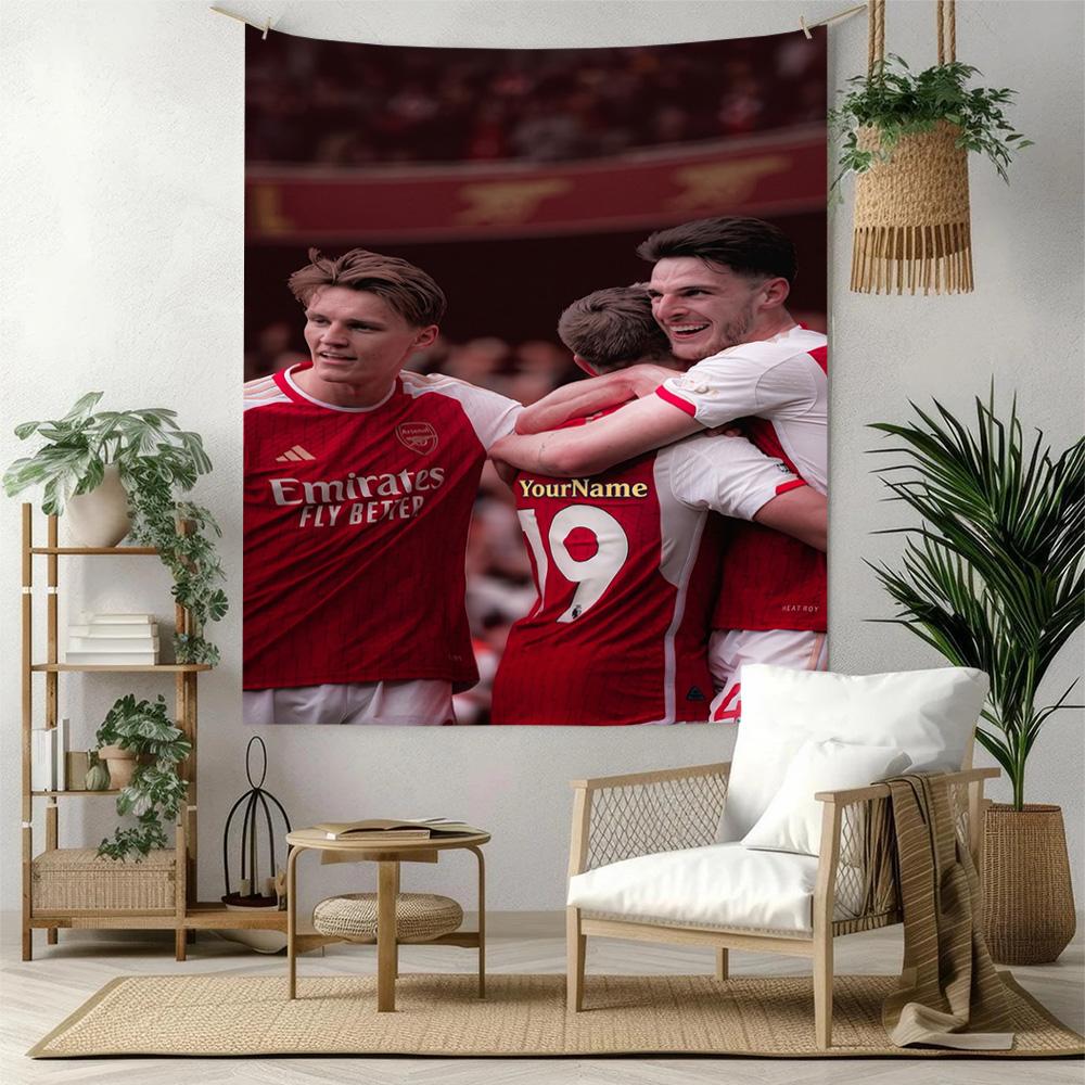 Arsenal Custom Your Name Wall Decor Tapestry Art For Pet Memorial Birthdaywedding Party Backdrop Family Gift