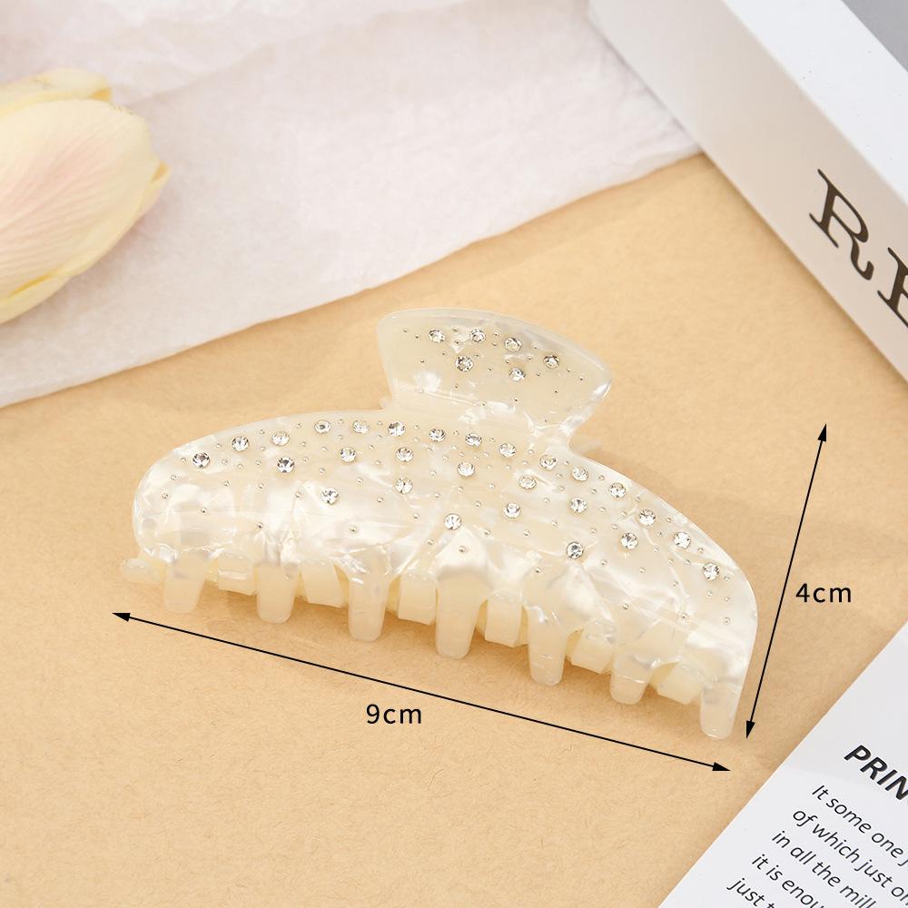 Korean Large Simple Fashion Hairpin Shark Clip - Jelly Color Hair Accessory