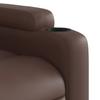 Relaxation Armchair In Brown Synthetic Leather