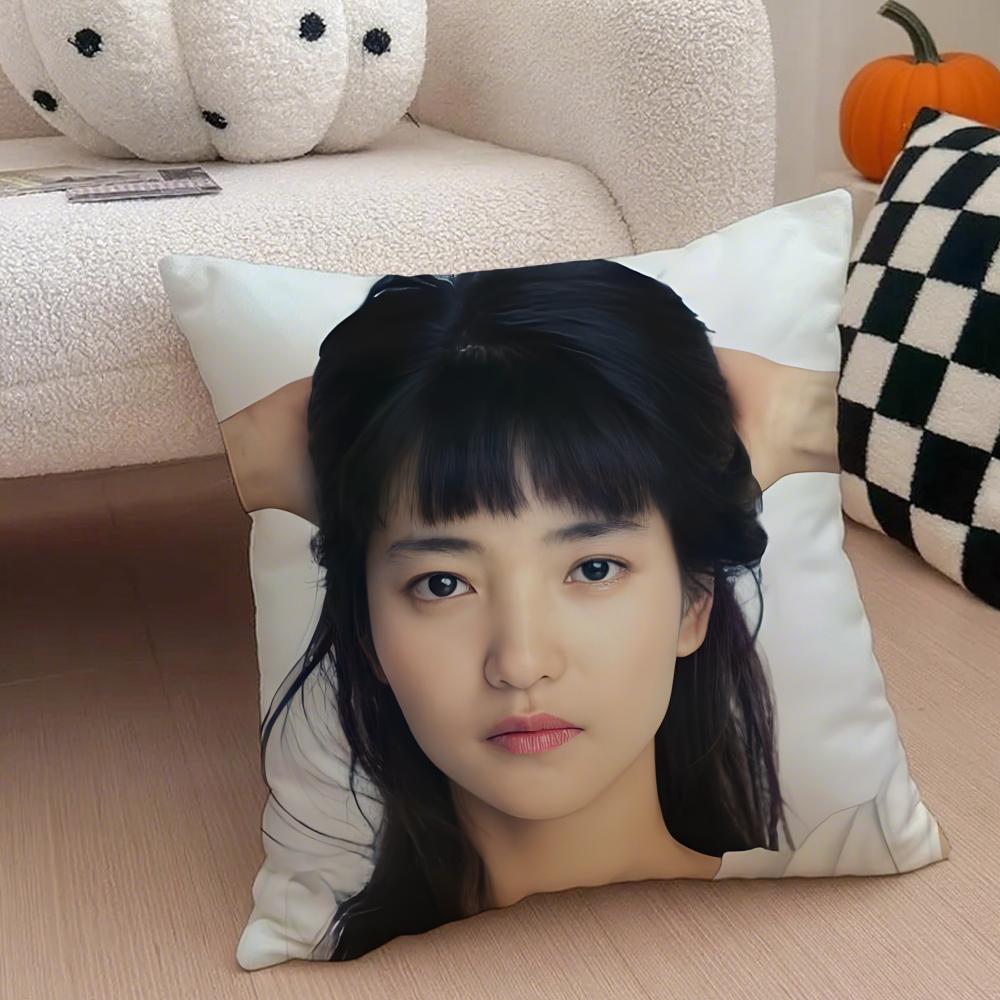 

Talented Korean Beautiful Actress KKim Taeri Cushion Cover Throw Pillow Cover Hidden Button Durable Polyester Chair Cushion 30X30cm