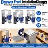 2pcs Press Lock Drawer Front Installation Clamps Stainless Steel Cabinet Jig Tool  Woodworking