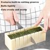 BOROLA Sushi Maker Mold Kit Easy DIY Rice Ball Press Plastic Shaper Tool Home Kitchen (Square Type)