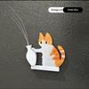 Acryl Katzen Schnurrhaare Sammlung Ornamente Magnetisch Cartoon Katze Haare Aufbewahrung Katze Schiebende Vase Dekor Kühlschrankmagnet