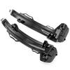 Volkswagen Compatible Door Mirror Sequential Turn Signals with LEDs for VW Flowing Turn Signals with Smoked Tiguan, Touareg, Etc. Lenses.