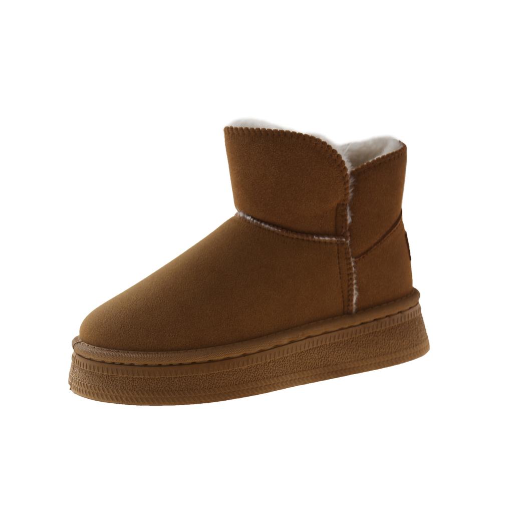 Fashion Women's Snow Boots New Warm Plush 2024 Hot Sale Wear Resistant Thick-soled Winter Fashion Solid Color Casual Comfortable Boots