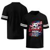 Women's Casual V Neck T Shirt Short Sleeve Sports Tee with Soccer Print USA 2026 Graphic Design Lightweight Comfortable Fit