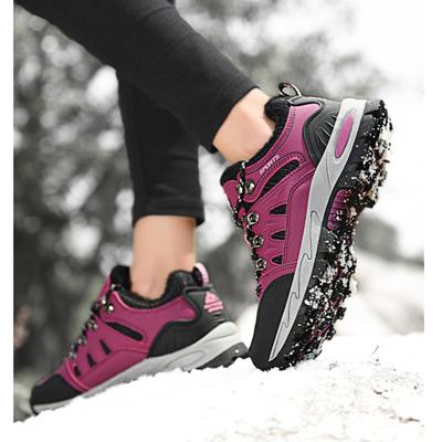 Men's and Women's Mountaineering Winter Thickened Padded Comfortable Warm Cold Lightweight Hiking Waterproof Non-slip Thick Sole Cushioning Snow Boots