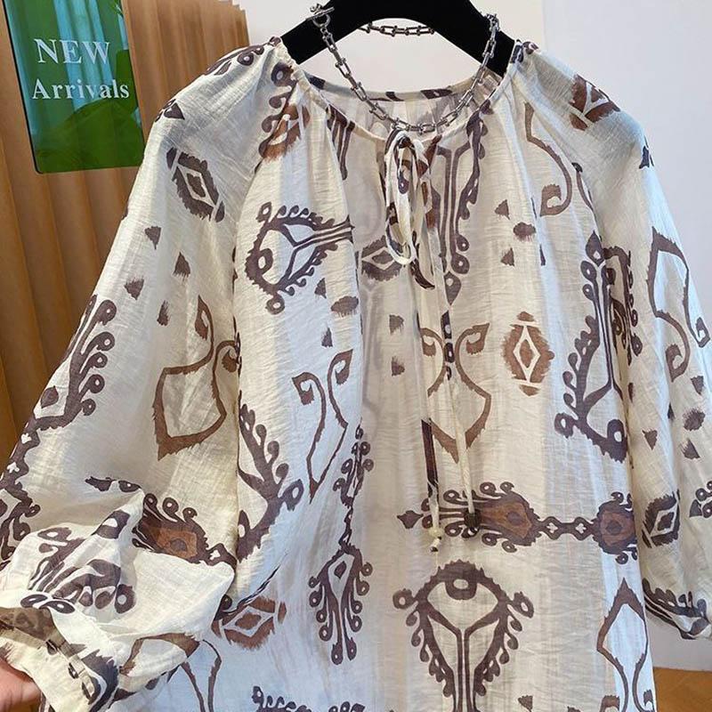 Tops for Women Long Sleeve Shirts Summer Thin Oversize Casual Shirt Loose Blouse Pullover Tops