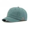 Vintage Washed Cotton Short Brim Baseball Cap Men Women Korean Streetwear Soft Top Peaked Cap Casual Sun Protection Dad Hat