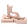 Customized Environmentally Wood Baby Teether Beech Wooden Sika Deer Teether Toy