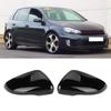 1Pair Black Door Mirror Cover Cap Mirror Casing Fits For VW GTI Golf MK6 Toura