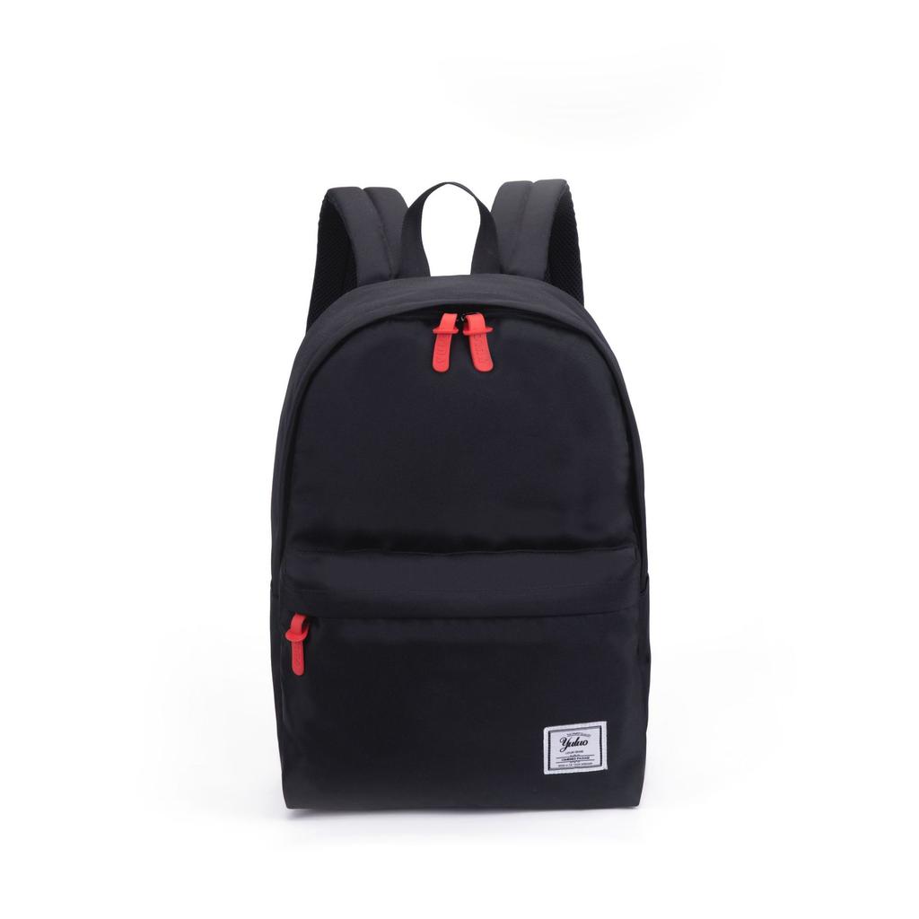 Backpack Men'S And Women'S Inch Backpack Zipper Solid Color