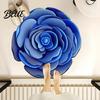 Realistic Decorative Rug Shape Entrance Absorbent Non-Slip Bath Mat 3D Flower Floor Three-dimensional for Living