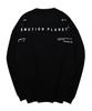 EMOTION PLANET Quadrangle Brushed Fleece Sweatshirt (Black)