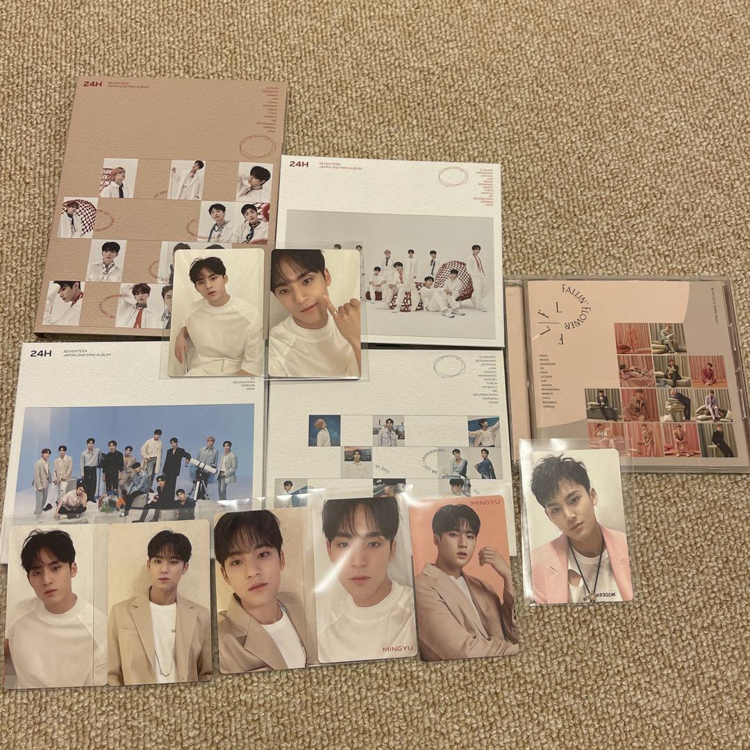

[USED] SEVENTEEN 24H Falling Petals Album Mingyu Complete Trading Card Included