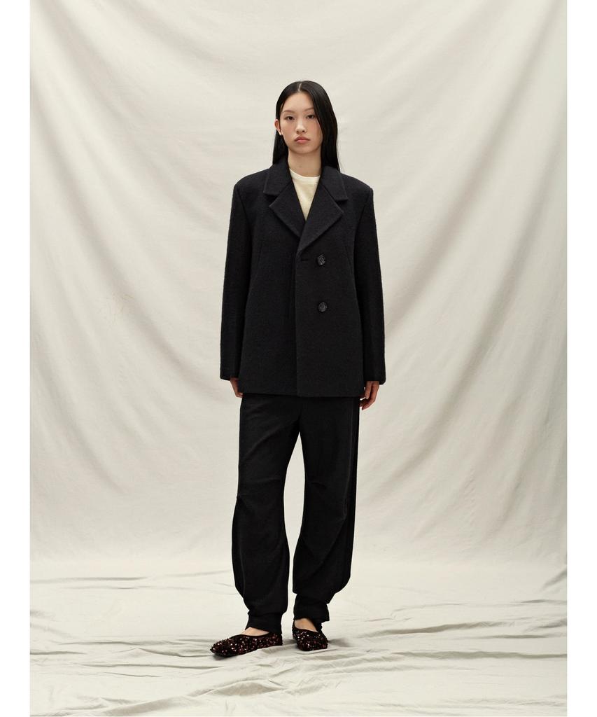 Anggae Draped Trouser Black