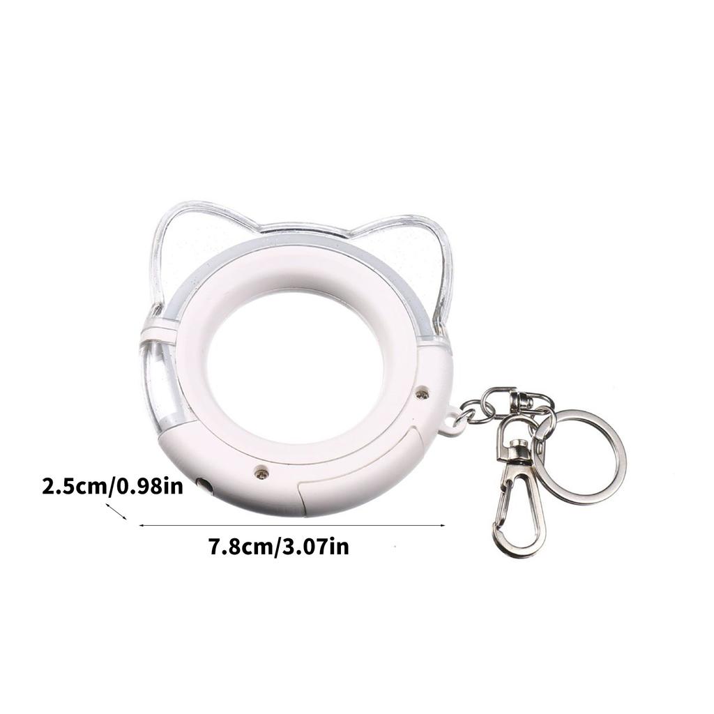 LED Small Lightstick Keychain Charm for Music Concerts Colorful Lamp Bulb Pendant Fan Support Accessory Gatherings