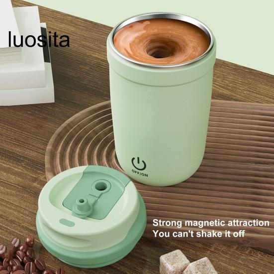 Electric Stirring Cup Mug, Rechargeable Portable Stainless Steel, Home Office Electric Cup for Coffee Tea Hot Chocolate