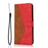 Applicable to Samsung S26 two-color leather case A27 contrasting color splicing retro card wallet protective case S24FE matte case
