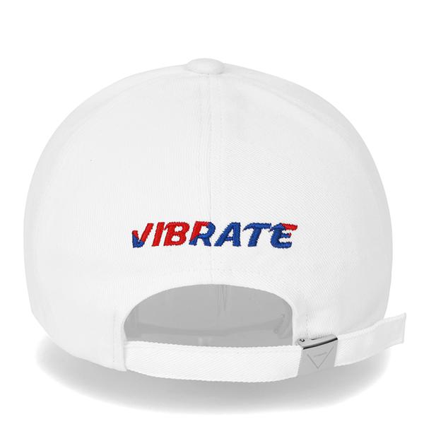 VIBRATE Korean Flag Logo Ball Cap (White)