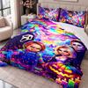 Child's Play Chucky Tiffany 3Pcs Bedding Set Duvet Cover With Two Pillowcases For Bedroom Home Decoration
