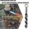 Hand Auger Wood Drill, Upgrade Welds Bushcraft Auger w/ Sharp Scottish Eye, Survival Tools for Bushcraft Projects/ Camping/Outdoors, 1*10inch