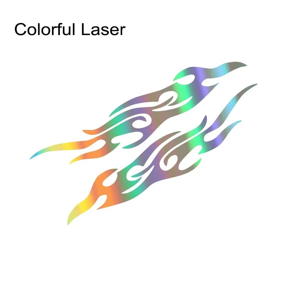Car Sticker Flame Pattern Creative Personalized Auto Decoration Body Vinyl Film Sticker Waterproof Scratch Resistant Ornament