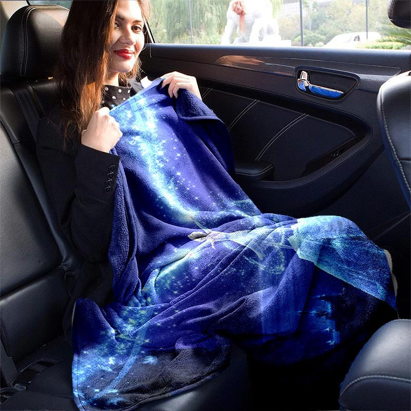 1pc Elsa Queen of Ice Magic Sparkle Blanket, Perfect for Home, Office, Outdoor Use & Gift Idea