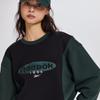 Reebok Heritage Colorblock Sweatshirt   Black Green Rets5fm42bk