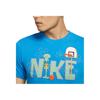 Nike Fashionable Versatile Moisture-Wicking Breathable Short Sleeve T-Shirt Men Tops Blue CJ9269-435