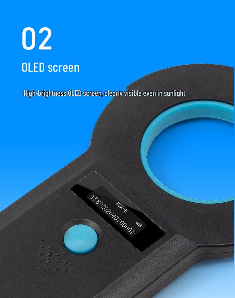 Handheld RFID Haustierchip- und Ohrmarkenscanner zur Tieridentifikation