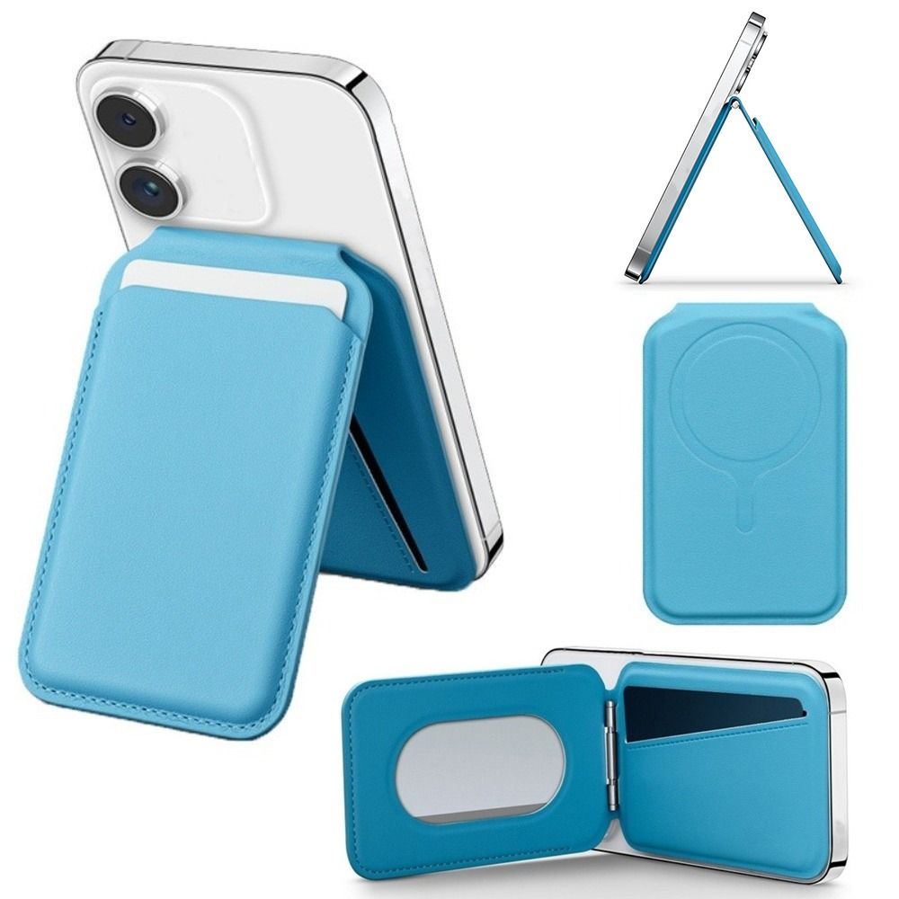 Składany Uchwyt na Karty do Telefonu Skóra PU Magnetyczna Podstawka Nowy Portfel Torba na Karty