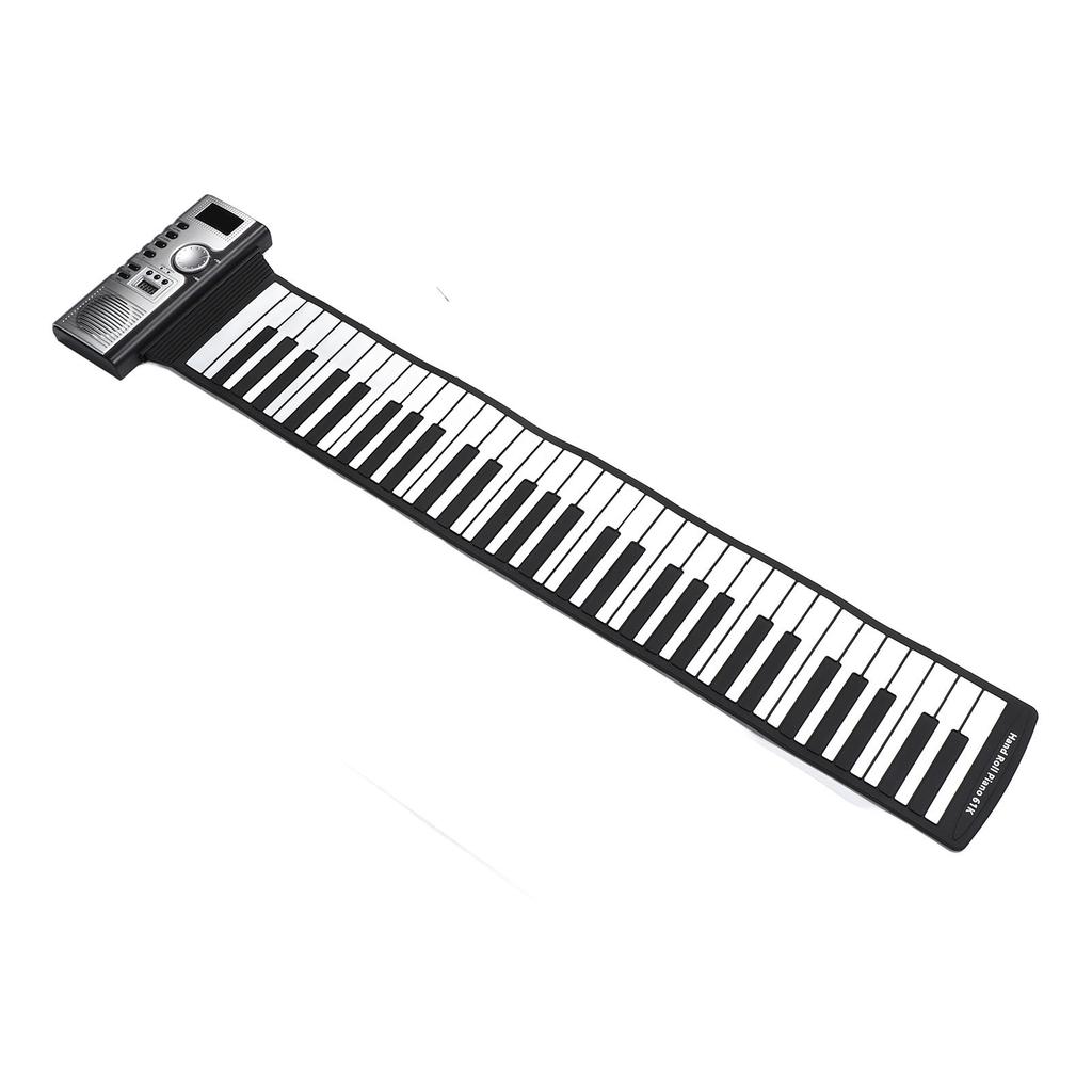 61 Key Roll Up Piano Keyboard Portable Silicone Electronic Piano Keyboard with Built in Speaker for