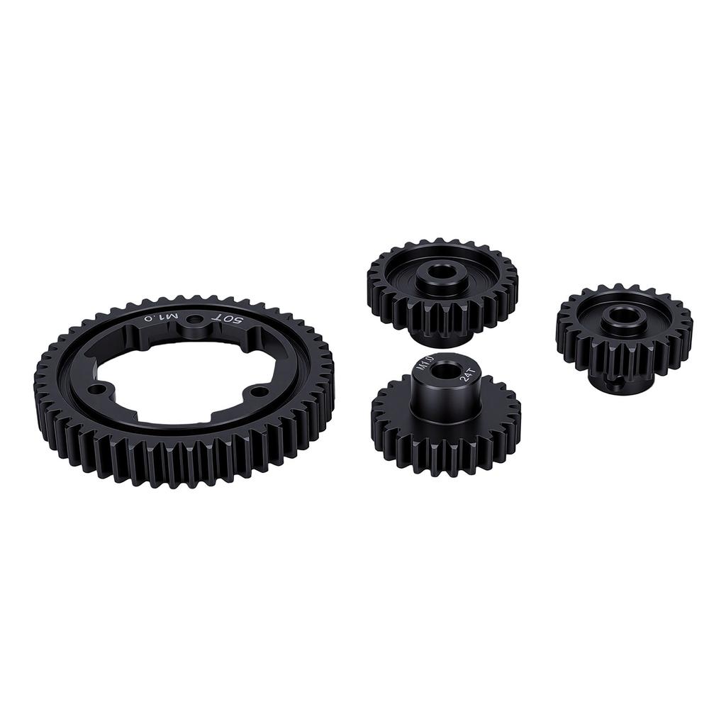 RC Gear Set Fit for X Maxx 1 5 RC Car Hardened Steel 50T M1 Spur Gear With 18T 20T 22T Motor Pinion Gears