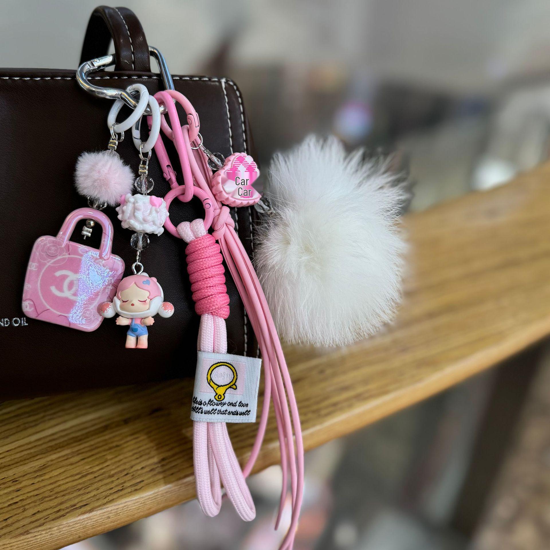 Плюшевый брелок для сумки из серии Miu: Милый кулон-кукла и высокоценный аксессуар-брелок