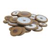 Saxophone leather pads, tenor and alto genuine leather sealing sound hole pads, coffee-colored maintenance key sheepskin