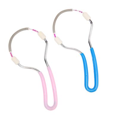 2 stücke Frühling Gesichts Haar Entferner Frauen Tragbare Threading Gesicht Epilierer für Oberlippe Kinn Wangen