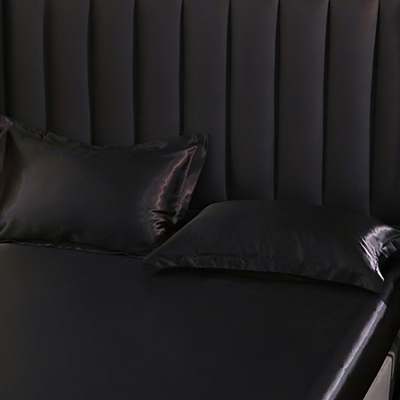 [2pcs Mulberry Silk Pillowcases] 2pcs Mulberry Silk Pillowcases, Luxurious 25 Momme Satin Weave, Hypoallergenic Solid Color with Envelope Closure