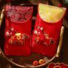 Chinese Style Cloth Red Envelope Traditional 2026 Year of The Horse Good Lucky Money Bag Best Wishes Cartoon Red Pocket Gift