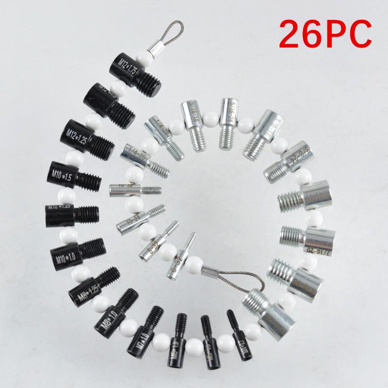 26-Piece Metric & Inch Go-No-Go Thread Gauge Set