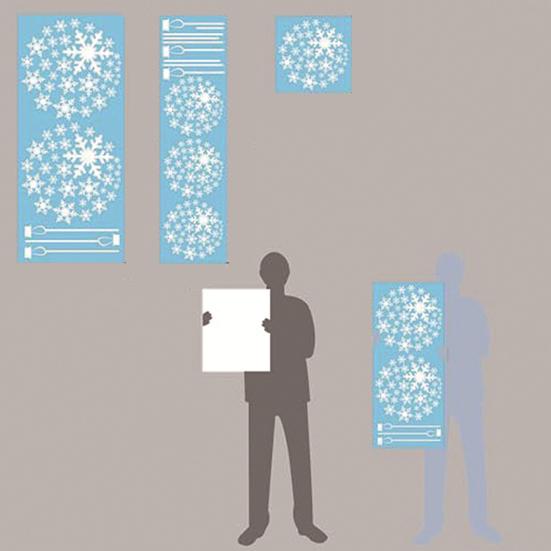 Świąteczne Naklejki na Okno Płatki Śniegu Duże Białe Naklejki na Okno Płatki Śniegu Zimowe Naklejki PCV na Szkło Dekoracja Świąteczna Wewnętrzna