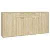 VidaXL Buffet Sonoma Oak 160x36x75 Cm Engineered Wood 3074930