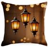 Ethnic Golden Moon Pillowcase Festive Home Decoration Lantern Seat Pillow Living Room Home Sofa Hug