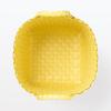 MUJI Recycled Polypropylene Packaging Diameter 25cm x Height 84355516 Band, Hand-Knitted Basket, Small, Yellow, Approx. 20cm,