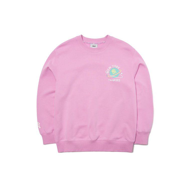MLB Sweatshirts Unisex Pink Crew Neck Moderate Other 3AMTL0121-50PKS